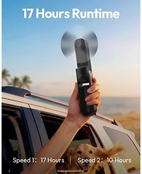 Gaiatop Portable Handheld Fan, 3 in 1 Mini Fan Handheld 17h Max Cooling, Foldable Personal Fans Pocket Design, Usb Travel Fans Portable