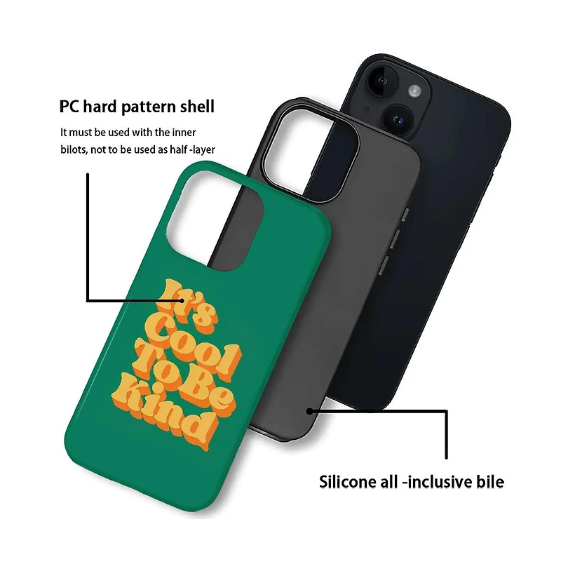 Lisen Durable Dual-Layer Anti-Slip Grip Phone Case for Apple iPhone