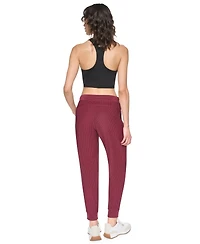 Dkny Women's Tech Ottoman Cuffed High Rise Joggers