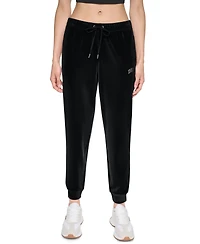 Dkny Sport Women's Mid-Rise Varsity Rhinestone Logo Jogger