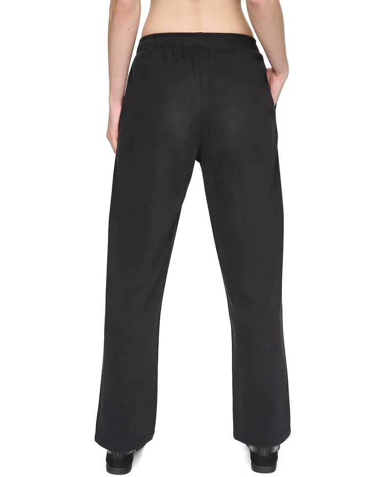 Dkny Sport Women's High-Rise Wide-Leg Relaxed-Fit Sweatpant