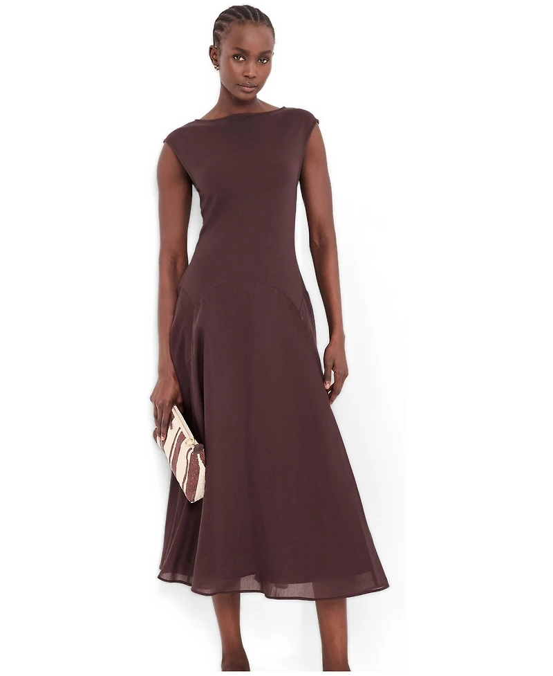 Mint Velvet Women's Sleeveless Midi Dress