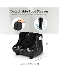 Ecooso Foot and Calf Massager with Heat Vibration Deep Kneading and Shiatsu