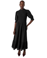 Finery London Women's Amelia 3/4 Sleeve Chiffon Midi Dress