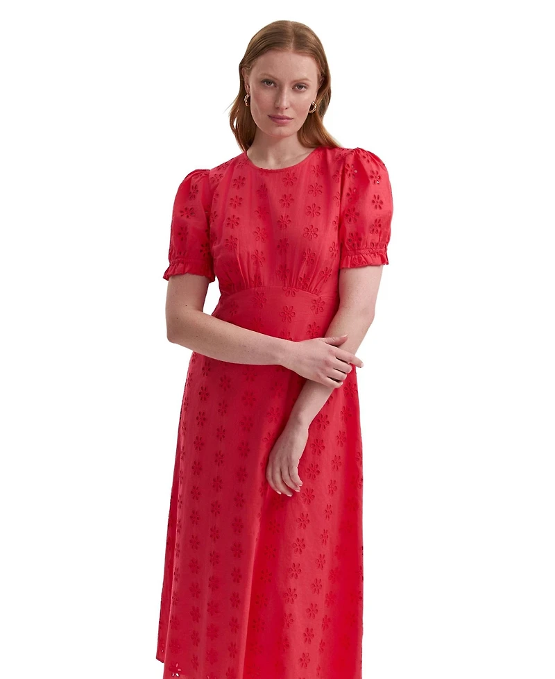 Finery London Women's Mela Cotton Midi Tea Dress