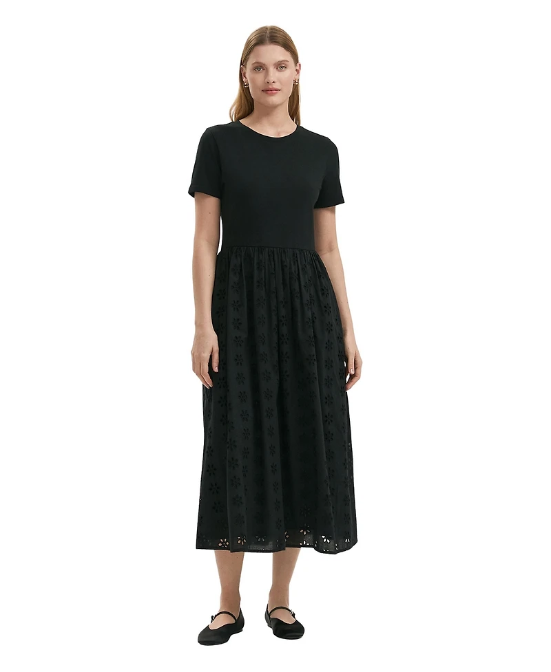 Finery London Women's Brea Embroidered Cotton Midi Dress