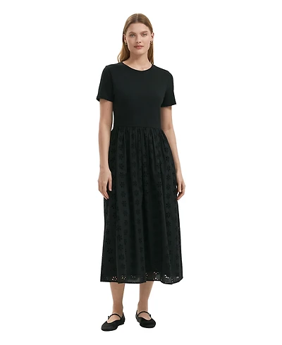 Finery London Women's Brea Embroidered Cotton Midi Dress