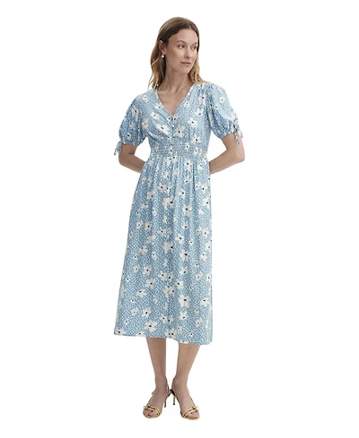 Finery London Women's Margot Button Through Midi Dress