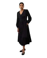 Finery London Women's Arizona Long Sleeve Corduroy Midi Dress