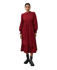 Finery London Women's Esme Long Sleeve Corduroy Midi Dress