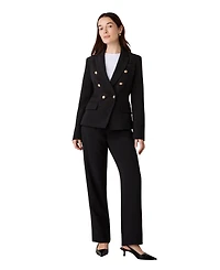 Finery London Women's Lydia Long Sleeve Button Detail Blazer