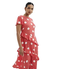 Finery London Women's Sierra Asymmetric Ruffle Dress