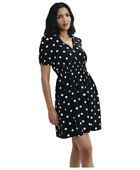 Finery London Women's Meadow Polka Dot Cotton Short Dress