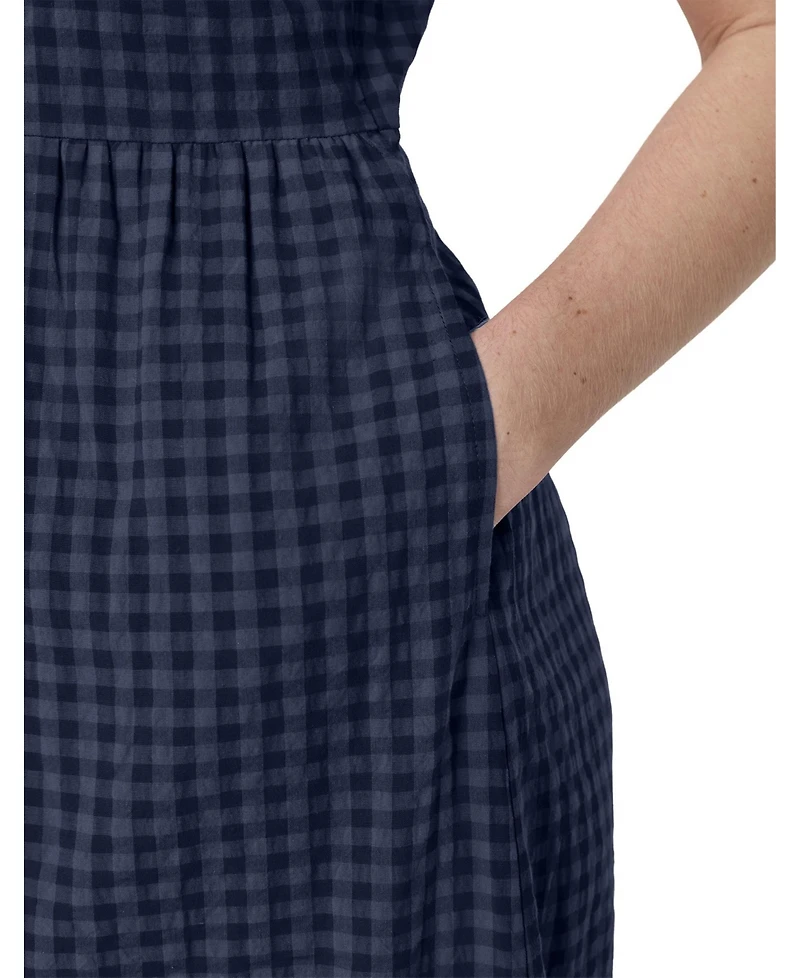 Finery London Women's Cara Gingham Seersucker Midi Dress