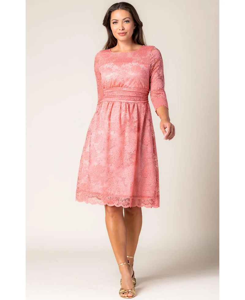 Kiyonna Women's Luna Lace Cocktail Midi Dress