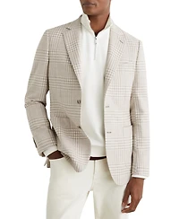Reiss Men's Bardo Cotton-Wool Blend Classic-Fit Check Blazer