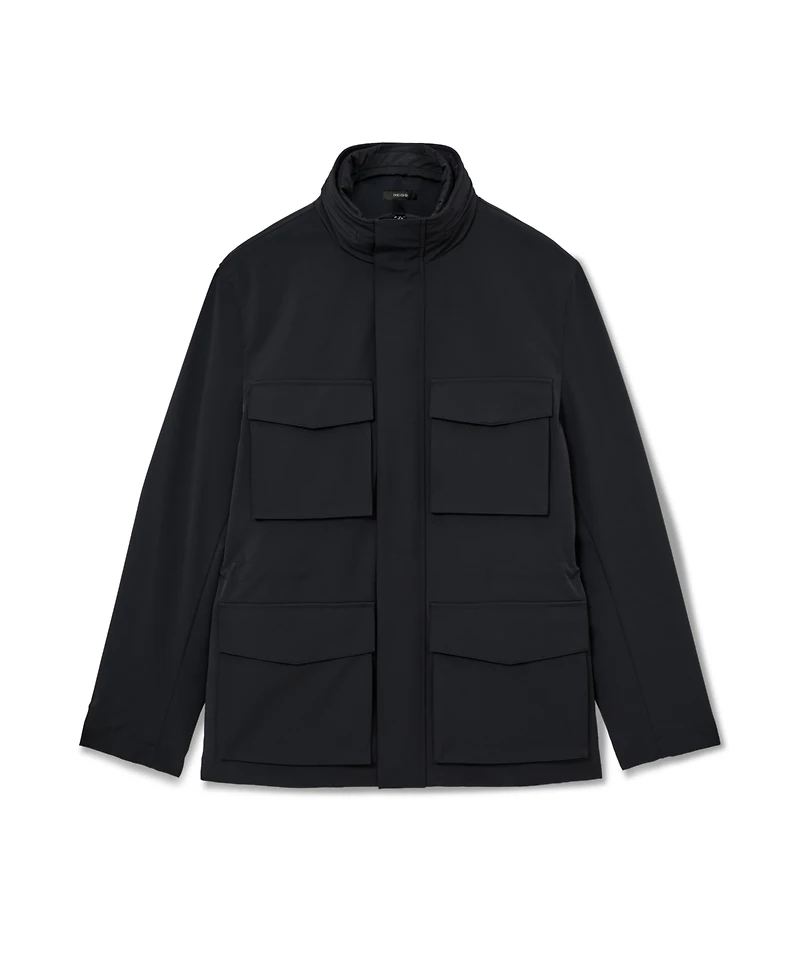 Reiss Men's Glick Hooded Removable Gilet Four-Pocket Jacket