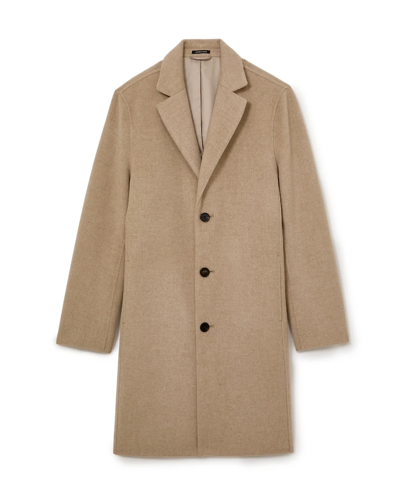 Reiss Men's Knight Single-Breasted Wool-Blend Brushed Overcoat