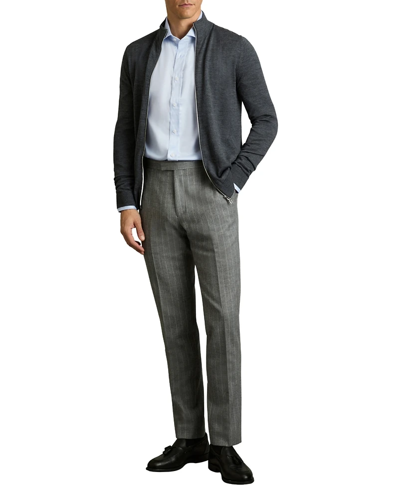 Reiss Men's Bishopsgate Long-Sleeve Spread-Collar Stretch Shirt