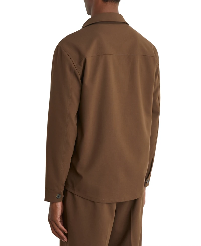 Reiss Men's Peshi Flap-Pocket Overshirt