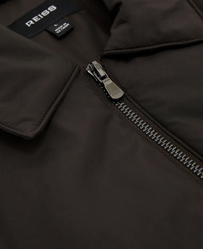 Reiss Men's Bernardi Lightweight Padded Technical Zip-Through Jacket