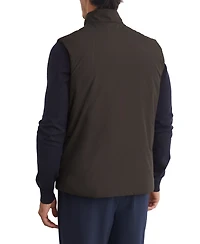 Reiss Men's Axel Padded Funnel-Neck Two-Way Front Zip Vest