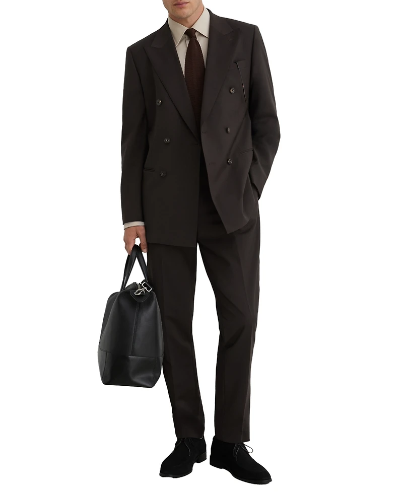 Reiss Men's Dream Wool-Blend Double-Breasted Tailored-Fit Blazer