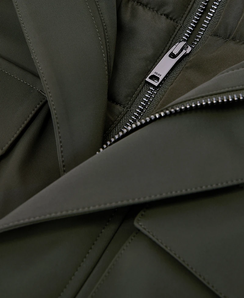 Reiss Men's Glick Hooded Four-Pocket Removable Gilet Jacket