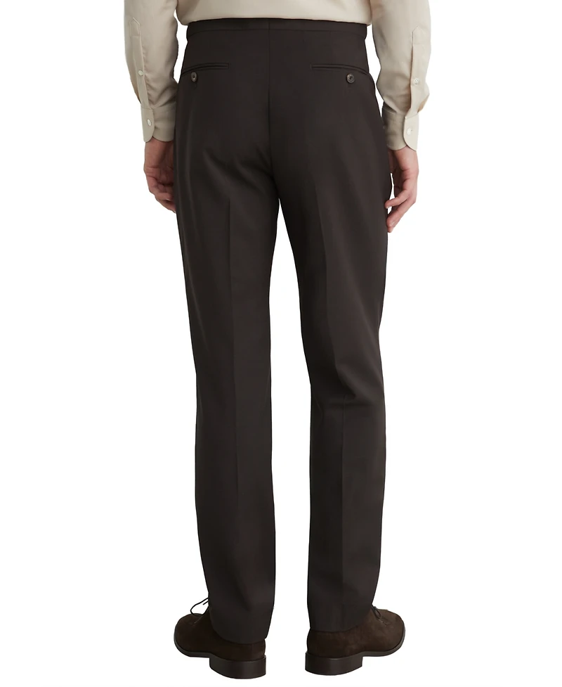 Reiss Men's Dream Side-Adjuster Tailored-Fit Wool-Blend Pants