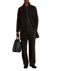 Reiss Men's Knight Single-Breasted Wool-Blend Brushed Overcoat