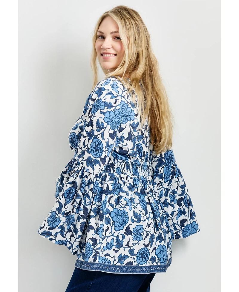 Avenue Women's Plus Arlo Bell Sleeve Tunic Top