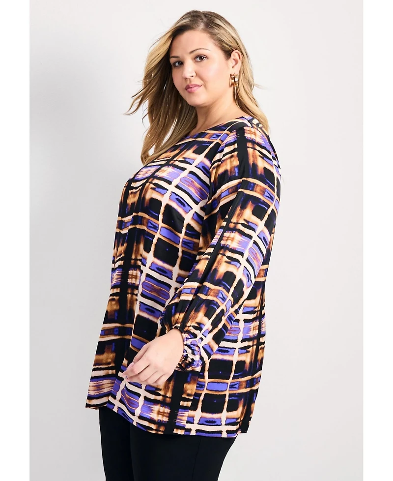 Avenue Women's Plus Bella Satin Tunic
