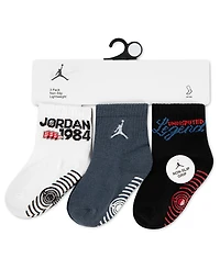 Jordan Boys' Amira Quarter Socks, 3-Pack