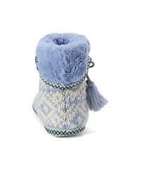 Dearfoams Women's Becky Knit Bootie Slippers