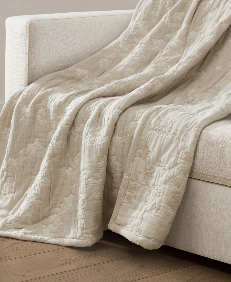 Harbor House Catalina Botanical Cotton Jacquard Throw, 50" x 70"