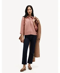 Hobbs London Women's Nita Three-Quarter Sleeve Linen Shirt