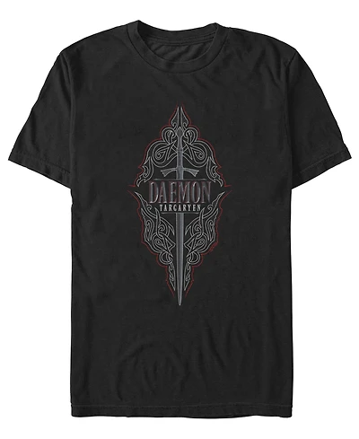 Fifth Sun Men's House of the Dragon Daemon Sword Graphic T-Shirt