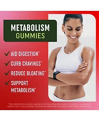 Mav Nutrition Metabolism Gummies with Apple Cider Vinegar, B Vitamins and Folate, Apple Flavor, 60 Count