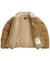 Polo Ralph Lauren Girls' 7-16 Cotton Corduroy Down Jacket