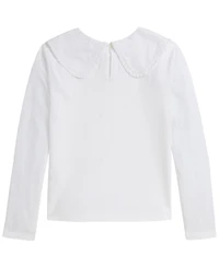 Polo Ralph Lauren Girls' 7-16 Ruffled Cotton Jersey T-Shirt