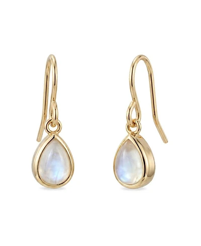 Adornia Fine 14k Gold Plated Pear Drop Moonstone Earrings