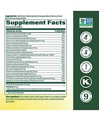 MegaFood Advanced Multivitamin for Men 40+ with Choline, Methyl B12, Methylfolate, Vitamin C and D3 and Zinc