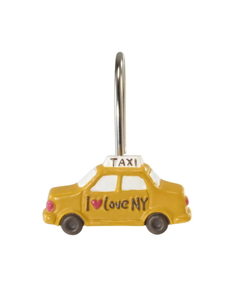 Nicole Miller City Girl Resin Shower Hooks, Set of 12