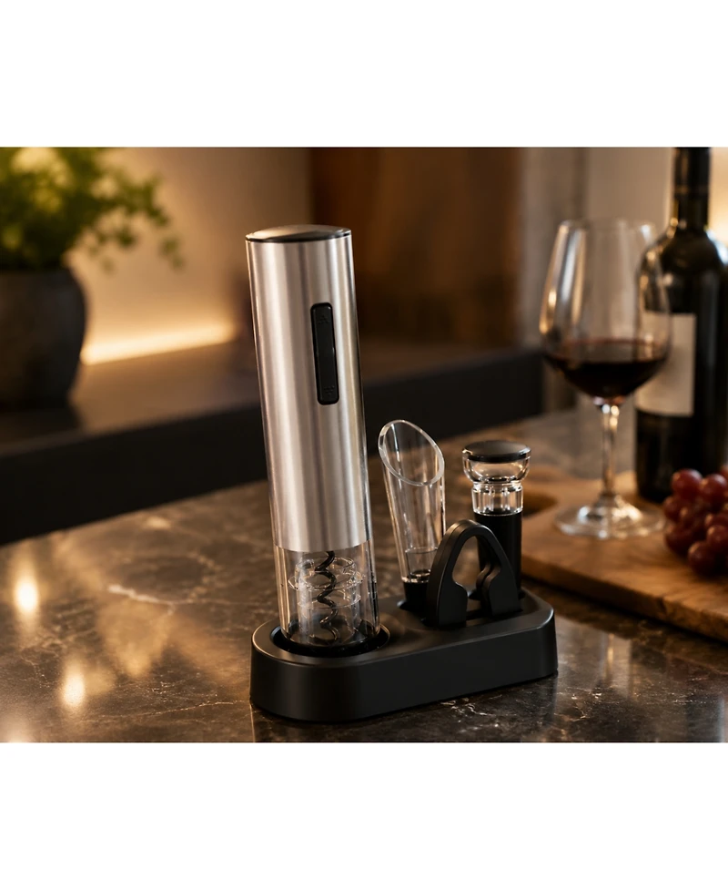 Pursonic 5-Piece Electric Wine Opener Set