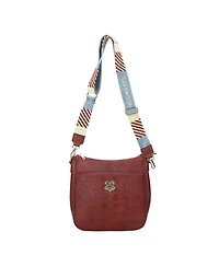 Harry Potter Women's Hogwarts Crest Maroon Crossbody Bag