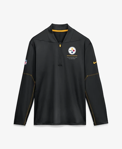 Nike Men's Pittsburgh Steelers Sideline Half-Zip Midweight Pullover Sweatshirt