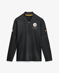 Nike Men's Pittsburgh Steelers Sideline Half-Zip Midweight Pullover Sweatshirt