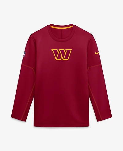 Nike Men's Washington Commanders Sideline Coaches Midweight Crewneck Sweatshirt