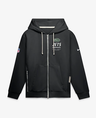 Nike Men's New York Jets Quarterback Scramble Loose-Fit Full-Zip Hoodie