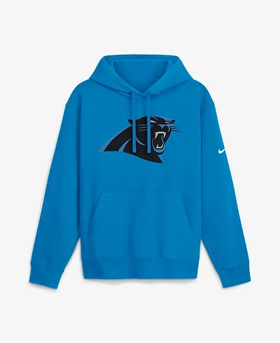 Nike Men's Carolina Panthers Primetime Club Logo Fleece Hoodie